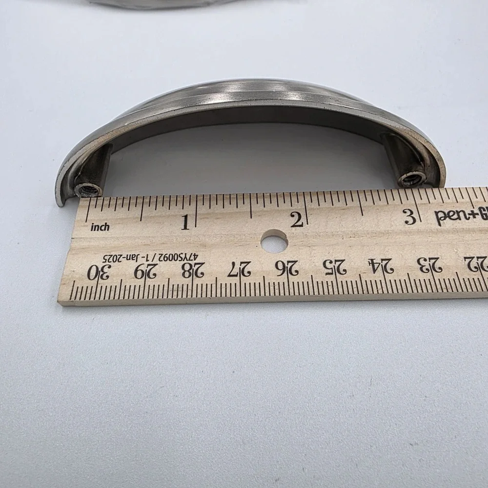 9 Drawer Pulls Brushed Satin Nickel Cabinet Cup‎ Pulls Kitchen Handle 3 3/4